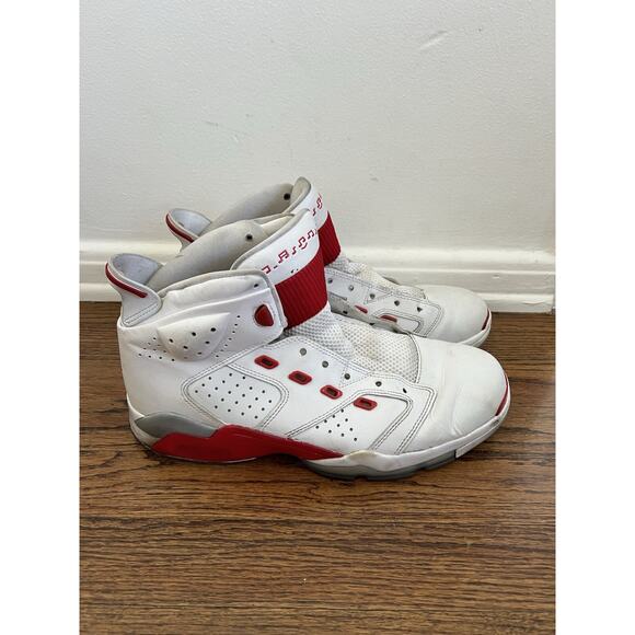 Size 11 - Jordan 6-17-23 White Fire Red No shoelaces And Box